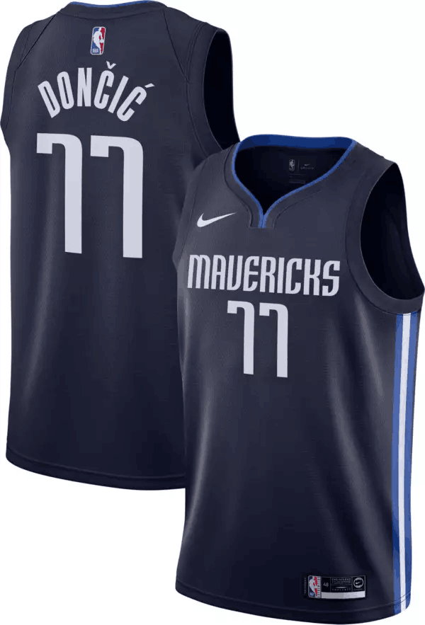 Men's Dallas Mavericks #77 Luka Doncic Black Stitched Jersey Men's Dallas Mavericks #77 Luka Doncic Black Stitched Jersey